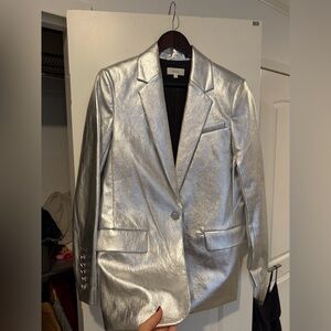 A.L.C. Shimmering Silver Jacket blazer
